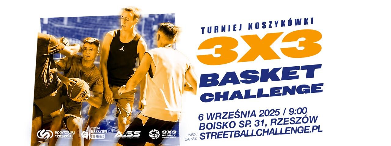 Turniej w koszykówce 3x3 na zakończenie wakacji. Zapraszamy na Basket Challenge 3x3