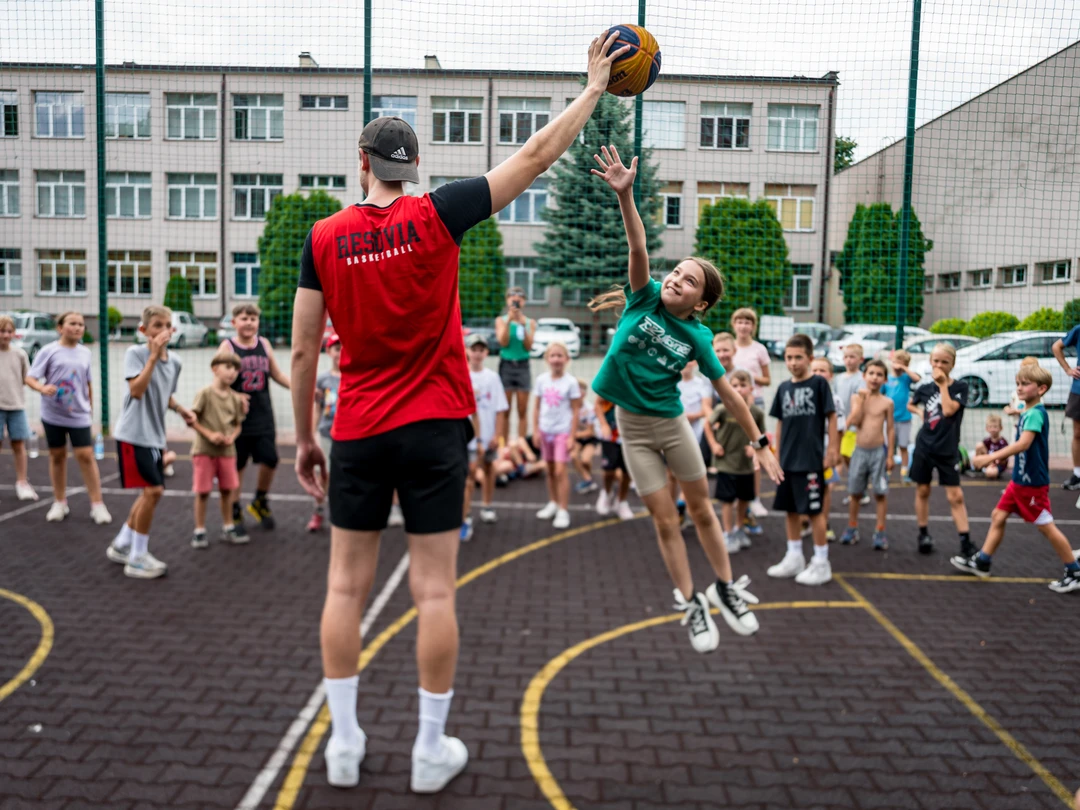 Zawodnicy Resovii Rzeszów na treningu w ramach Narodowego Dnia Sportu!