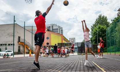 Zawodnicy Resovii Rzeszów na treningu w ramach Narodowego Dnia Sportu!