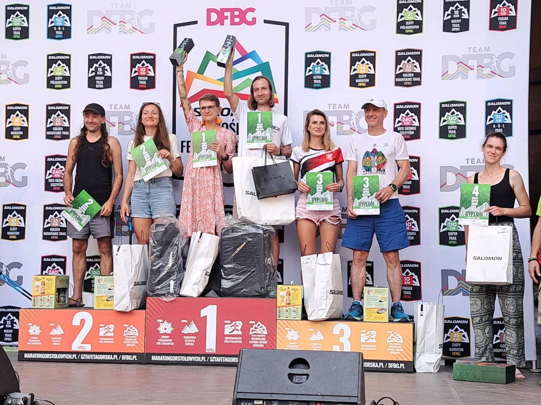 Anna Kapica na podium Dolnośląskiego Festiwalu Biegów Górskich