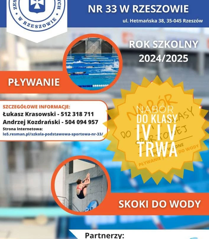 Trwa nabór do klas sportów wodnych!