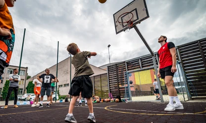 Zawodnicy Resovii Rzeszów na treningu w ramach Narodowego Dnia Sportu!
