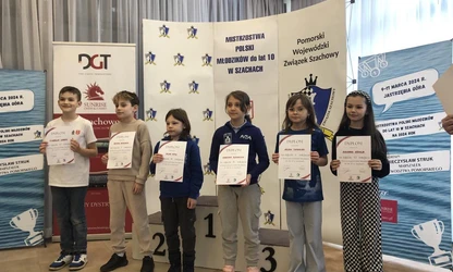 Helena Taradajko najlepszą młodziczką z rocznika 2015 w Mistrzostwach Polski Młodzików w szachach!