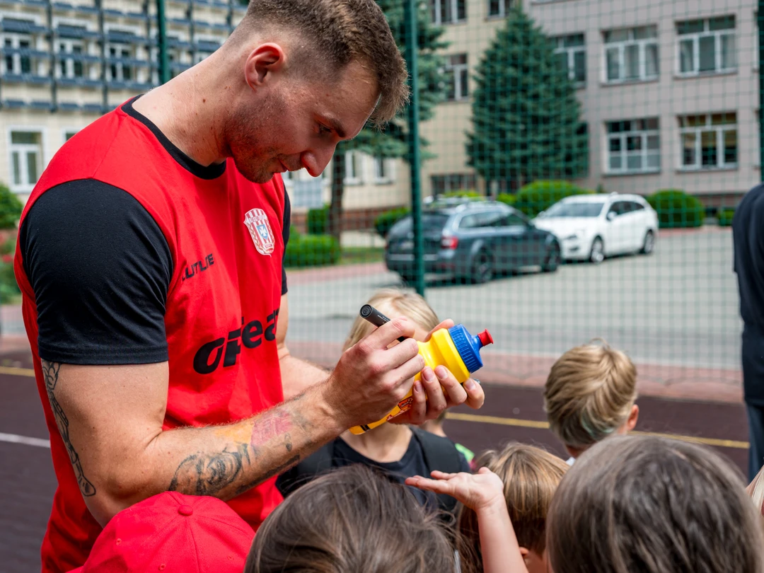 Zawodnicy Resovii Rzeszów na treningu w ramach Narodowego Dnia Sportu!