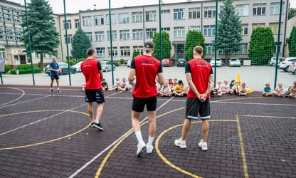Zawodnicy Resovii Rzeszów na treningu w ramach Narodowego Dnia Sportu!