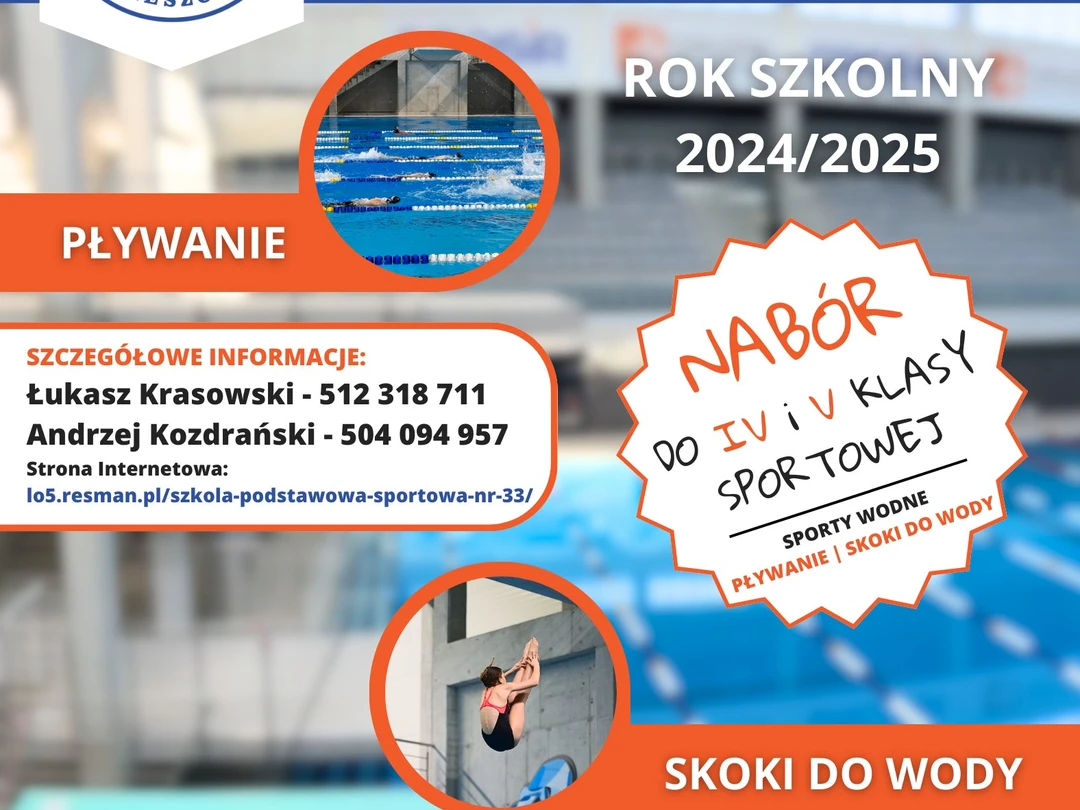 Nabór do klas sportów wodnych!