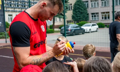 Zawodnicy Resovii Rzeszów na treningu w ramach Narodowego Dnia Sportu!