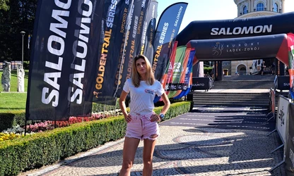 Anna Kapica na podium Dolnośląskiego Festiwalu Biegów Górskich