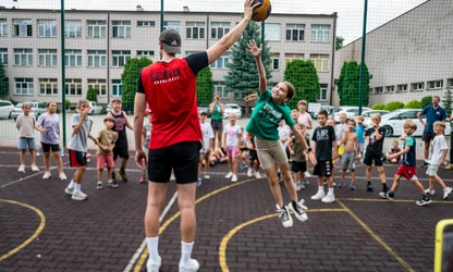 Zawodnicy Resovii Rzeszów na treningu w ramach Narodowego Dnia Sportu!