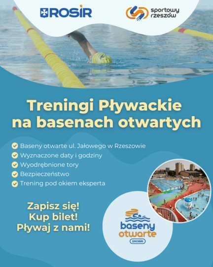 Treningi Pływackie na basenach otwartych w Rzeszowie!